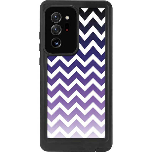 Chevron Purple Ombre Galaxy Note20 Ultra 5G Waterproof Case
